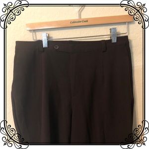 Petite brown dress trousers/slacks/pants